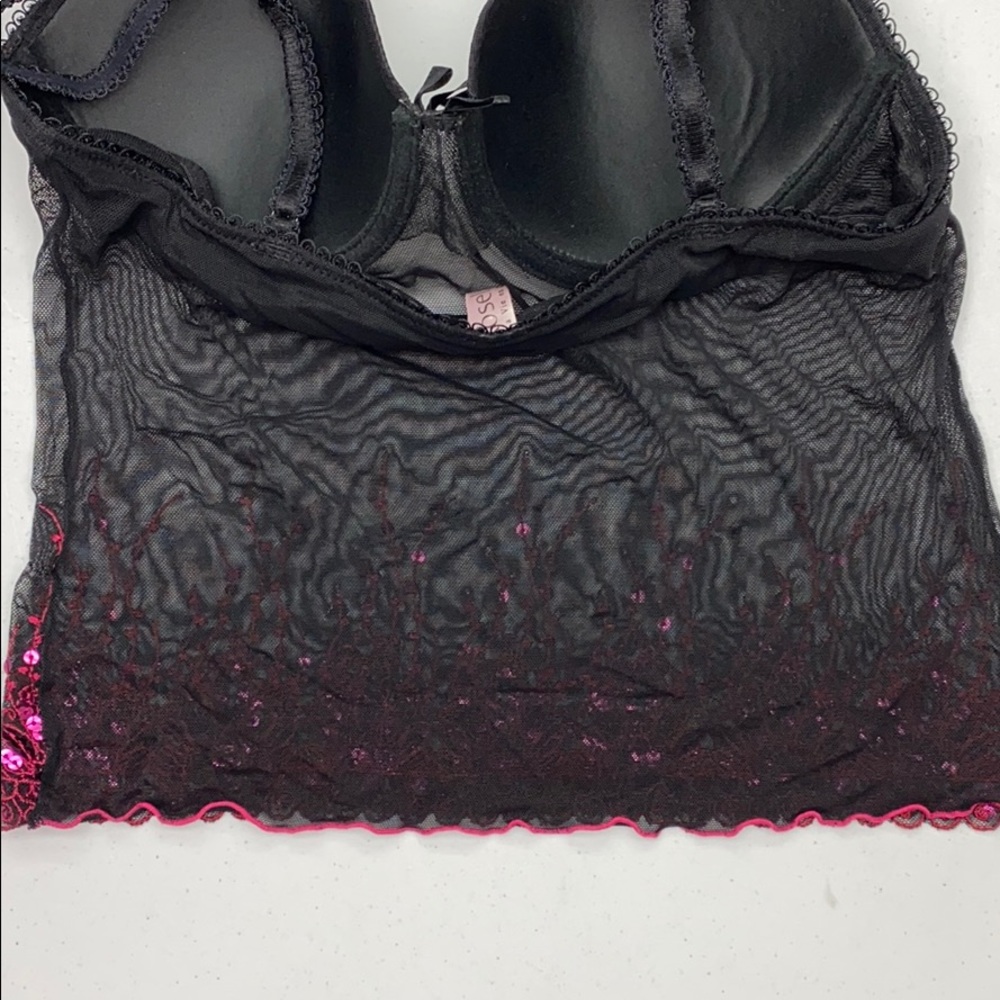 Roselle BLK/PNK Sequin Camisole, 36B *P1044 - Picture 8 of 8